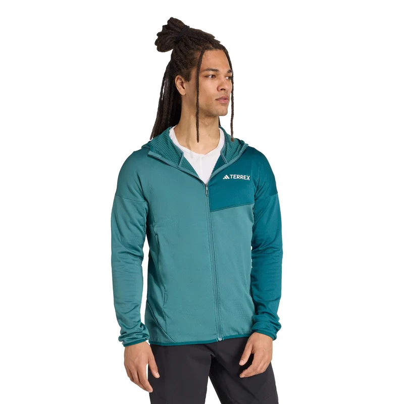 Terrex XPR Light Fleece Laufjacke Herren - türkis, grün