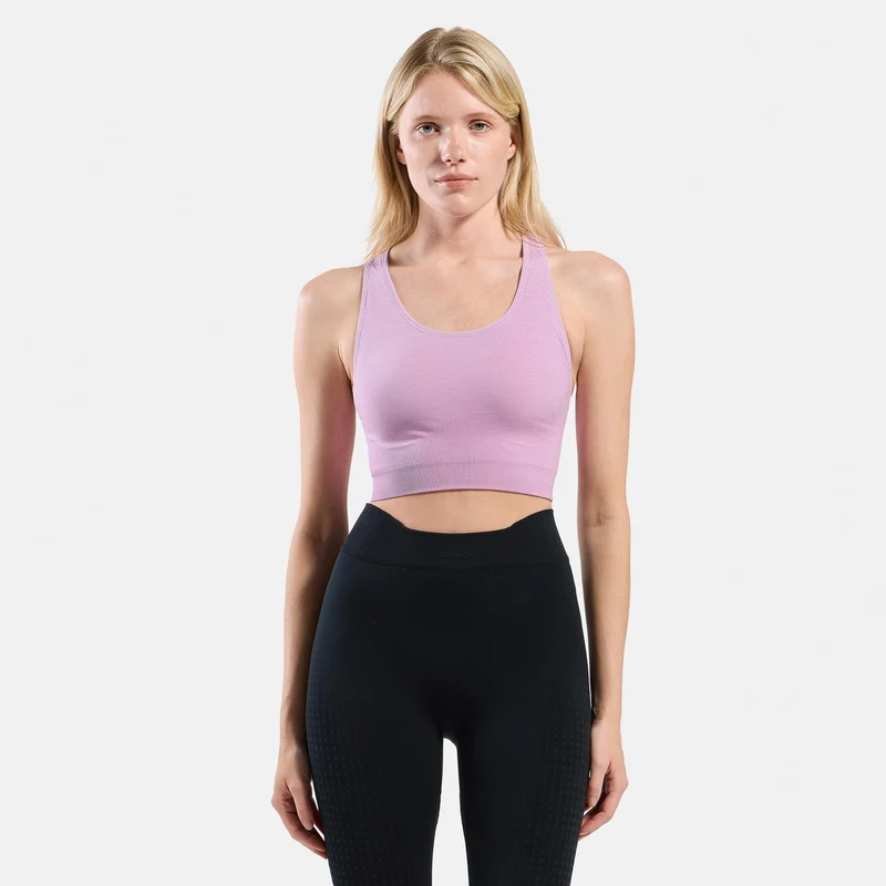Seamless Medium Padded Sport Sport-BH Damen - lila
