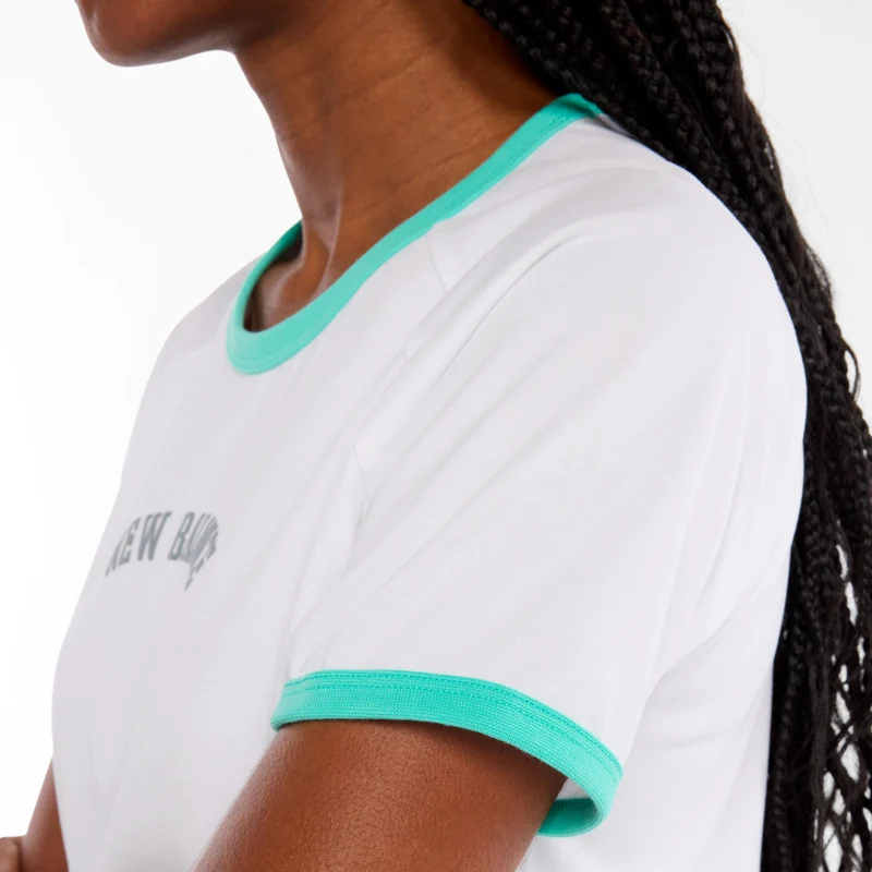 Tennis Practice T-Shirt Damen-weiß, grün