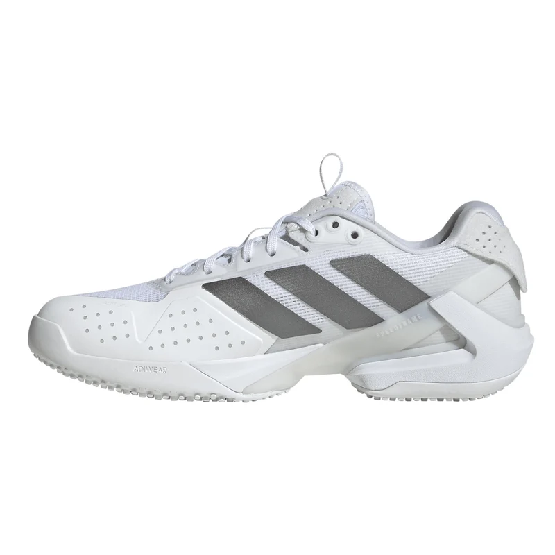 adizero Ubersonic 5 Rasenschuh Damen - weiß, silber