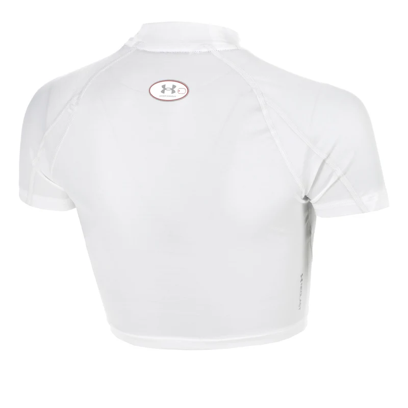 HeatGear Elite Crop T-Shirt Damen-weiß