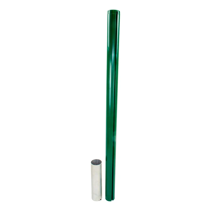 ASS Tennisnetzpfosten 83mm Rund,Aluminium-Dunkelgrün