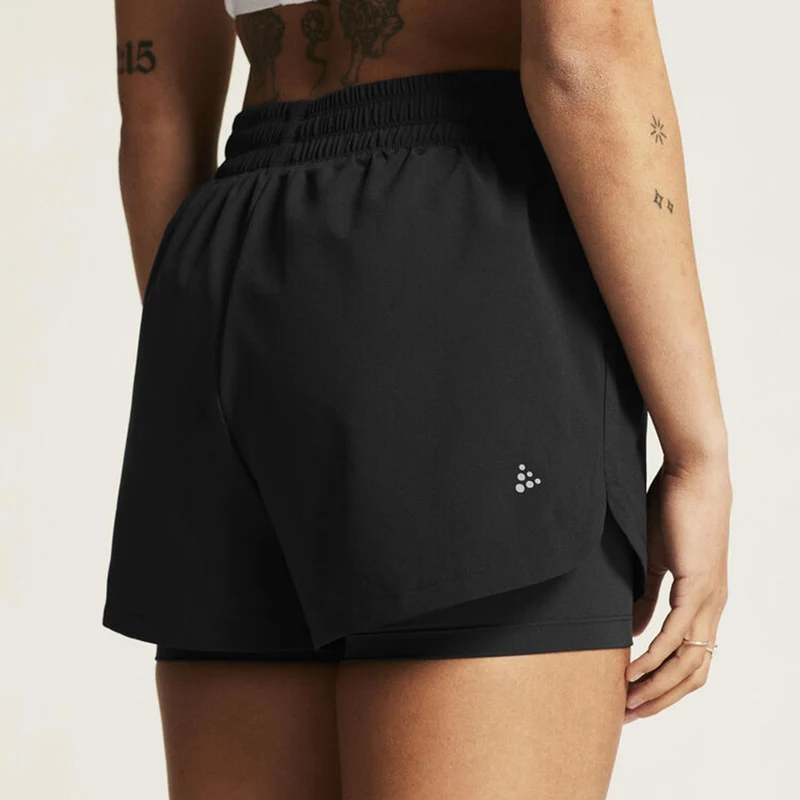ADV Essence 2in1 Laufshorts Damen - schwarz