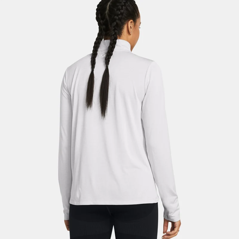 Tech Half-Zip Twist Longsleeve Damen-Grau