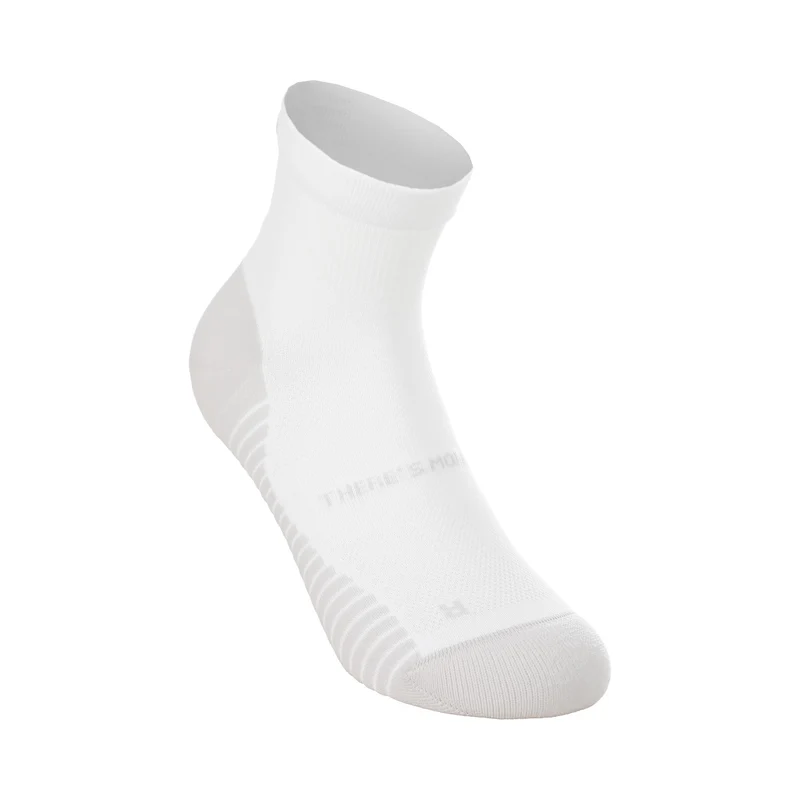 Performance Run Quarter Laufsocken Unisex - weiß