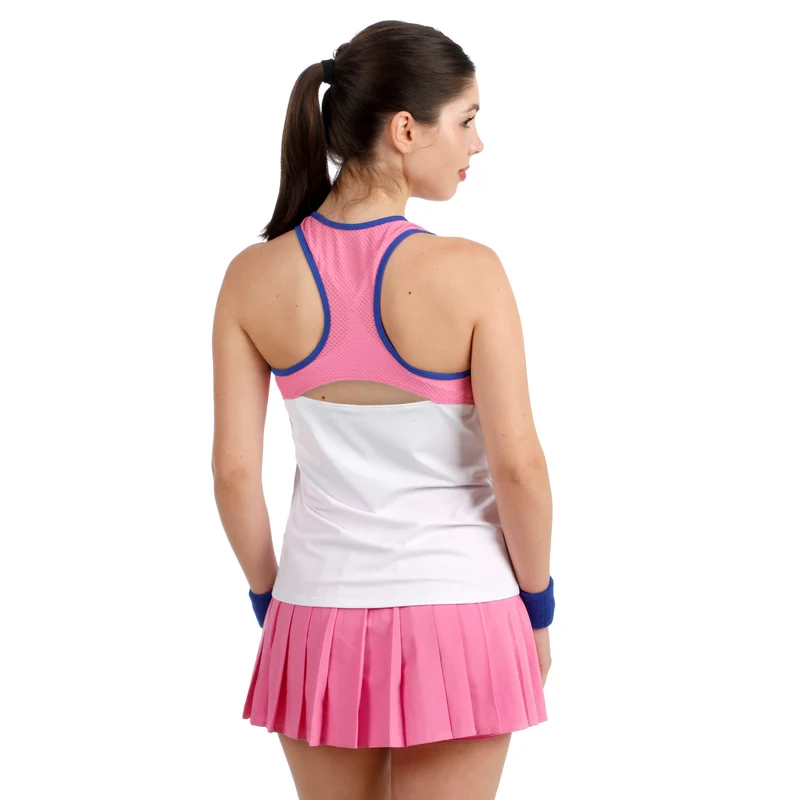 Racerback Tank-Top Damen - pink, blau