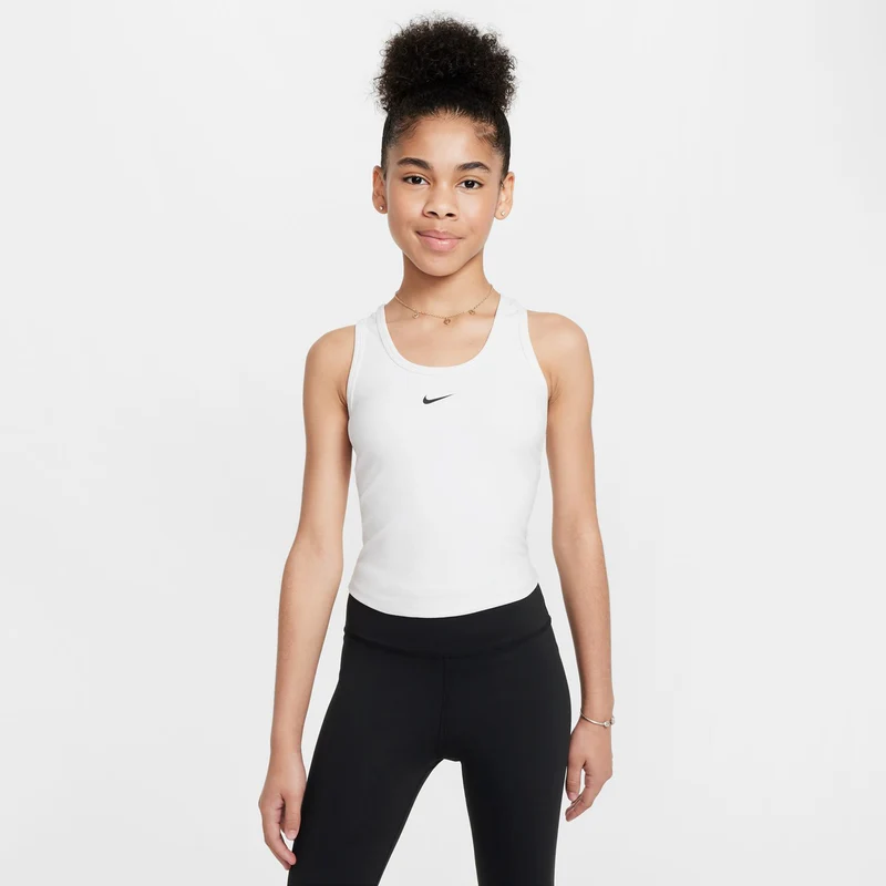 Dri-FIT One Tank-Top Mädchen - weiß, schwarz