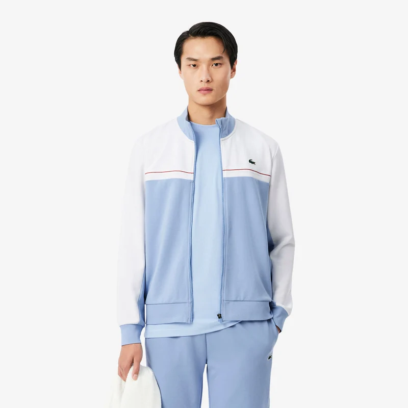 Trainingsjacke Herren - blaugrau, weiß