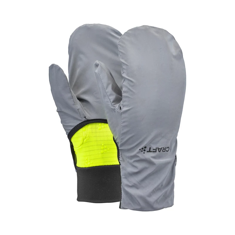Essence Hybrid Laufhandschuhe Unisex - neongelb, silber