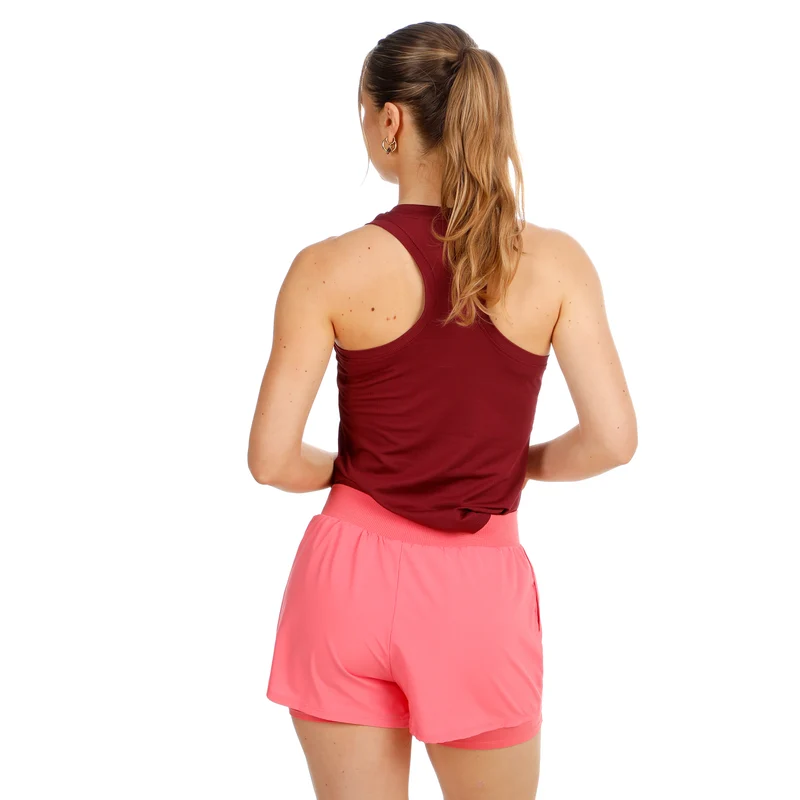 Freeze Out Racerback Printed Tank-Top Damen - dunkelrot
