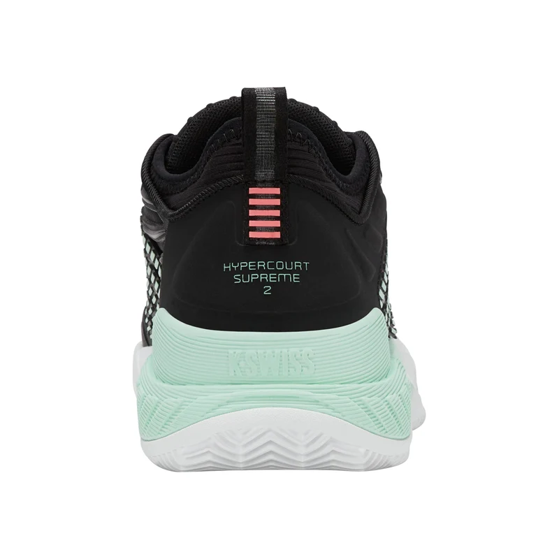 Hypercourt Supreme 2 Sandplatzschuh Damen - schwarz, mint