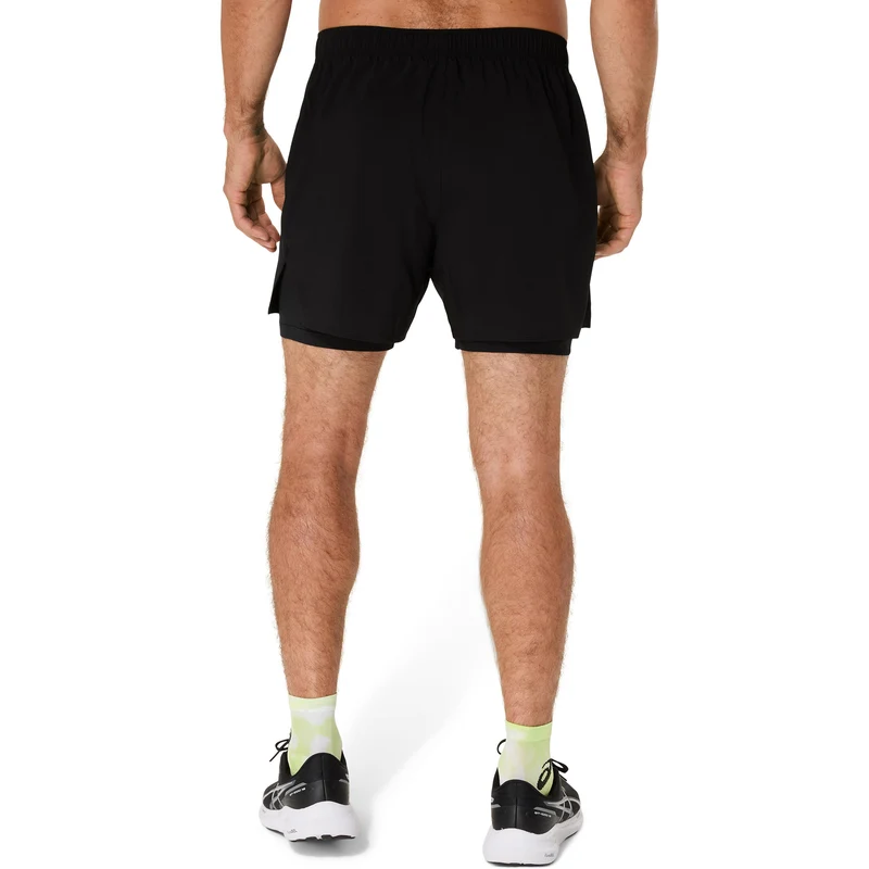 Core 2in1 5in Laufshorts Herren-schwarz, schwarz