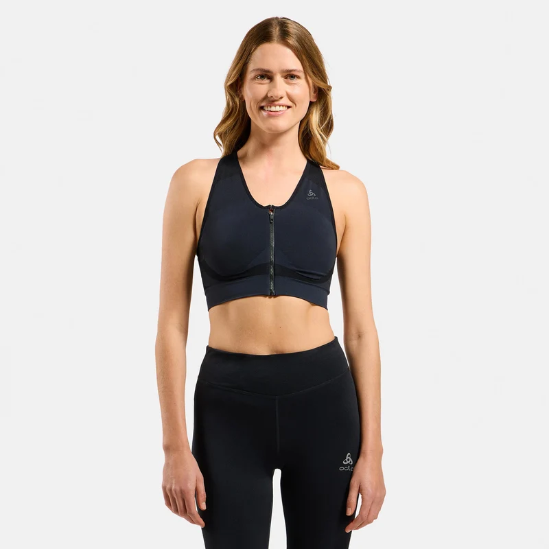 Seamless High Sport Sport-BH Damen - schwarz