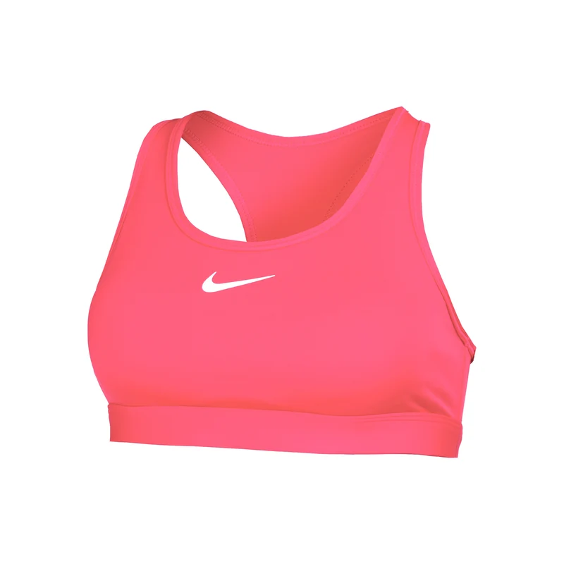 Swoosh MED Support Bra Sport-BH Damen-Pink,Weiß