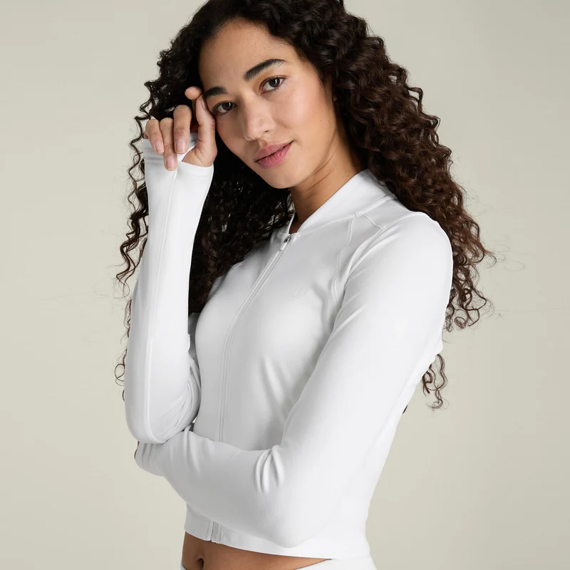 All Day Trainingsjacke Damen - weiß