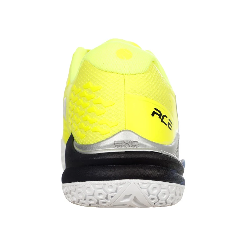 Ace Allcourtschuh Herren - neongelb, silber