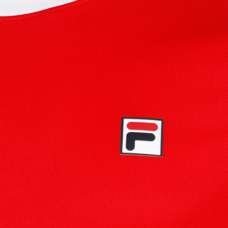 Elias T-Shirt Herren-Rot,Weiß