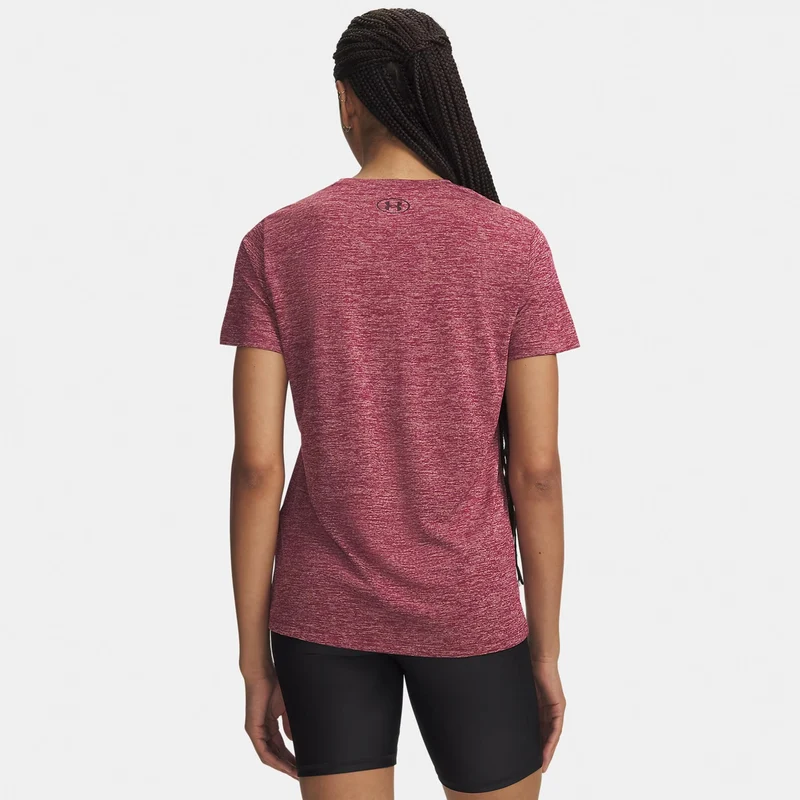 Tech Twist T-Shirt Damen - rot, dunkelrot