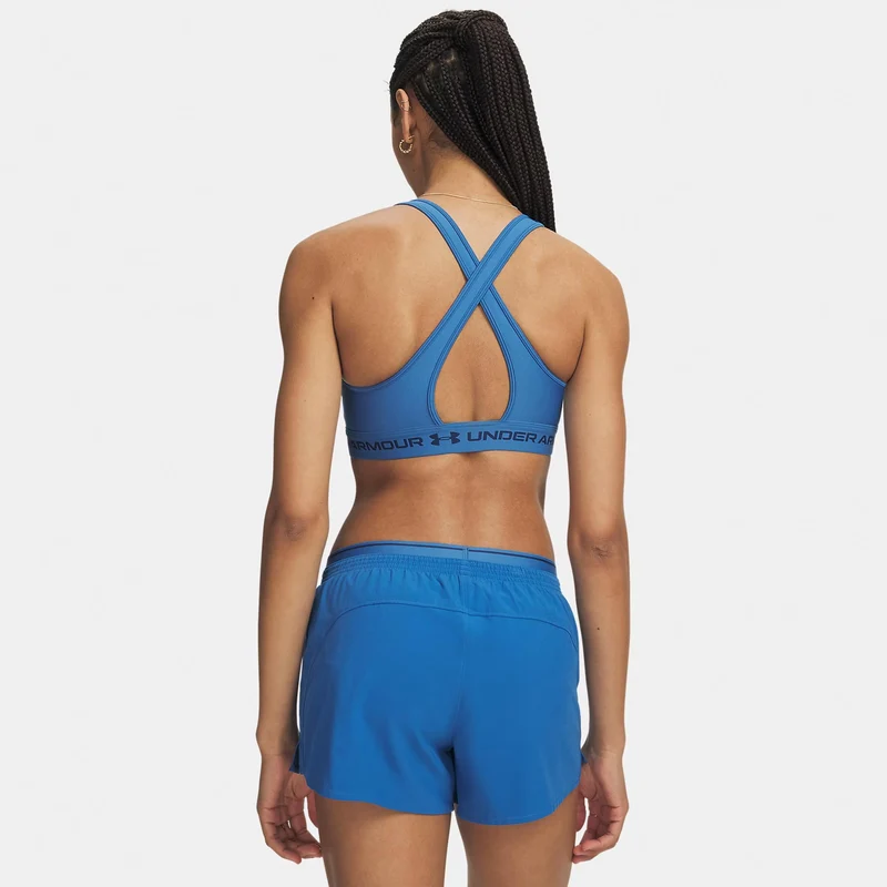 Crossback Middle Sport-BH Damen - blau, nachtblau