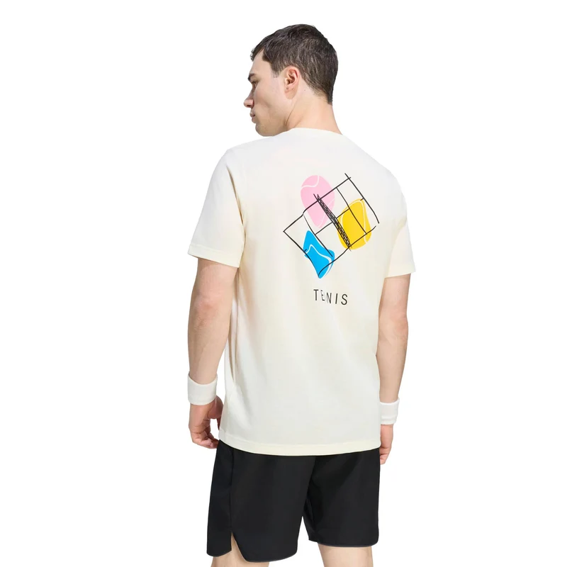 T-Shirt Herren - creme, mehrfarbig