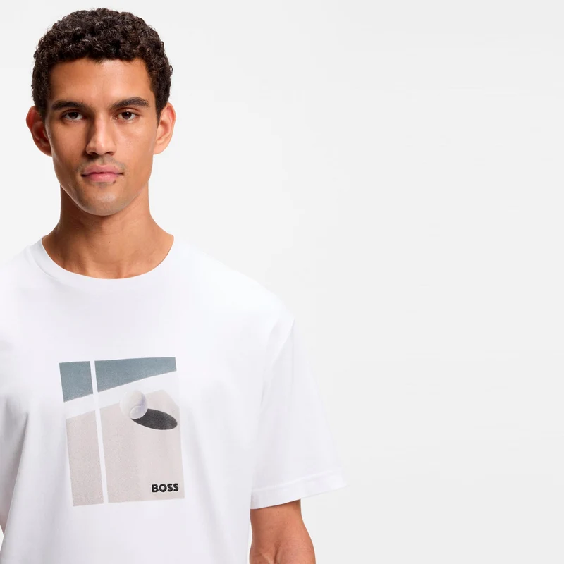 Join Relaxed T-Shirt Herren-weiß