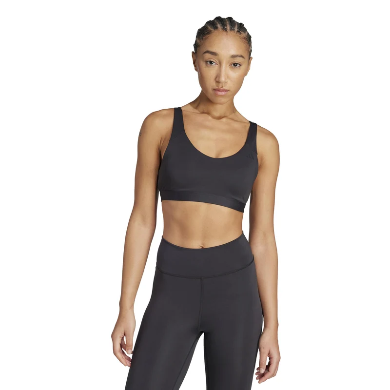 All Me Essentials Mid Support Sport-BH Damen - schwarz