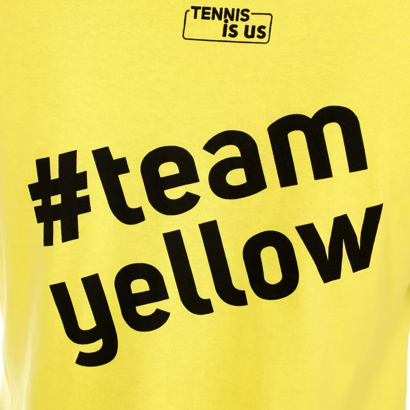 Team Yellow T-Shirt Damen-Gelb,Schwarz