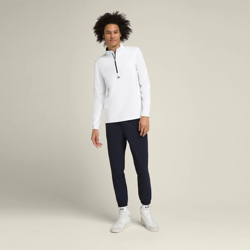 Elevate Performance Longsleeve Herren-Weiß