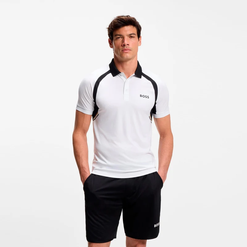 Spin Polo Herren-weiß