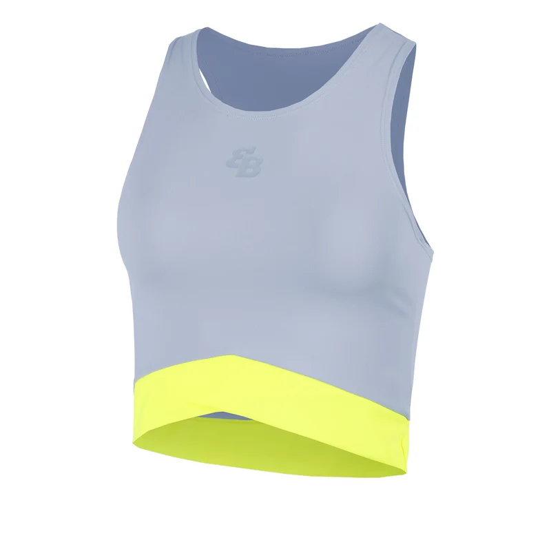 Bora Tank-Top Damen-Grau,Neongelb