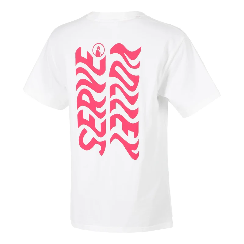 Create Wavy Boyfriend T-Shirt Damen-Weiß,Pink