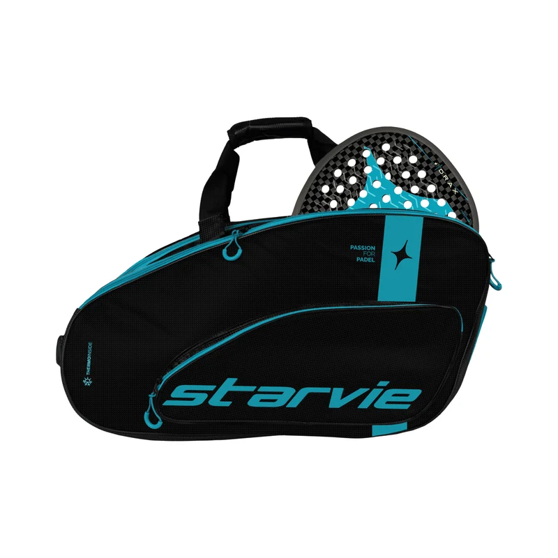 Premium Racing Drax Padelschlägertasche-Schwarz,Türkis