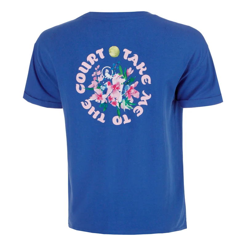 Crush TMTTC T-Shirt Damen-blau, weiß