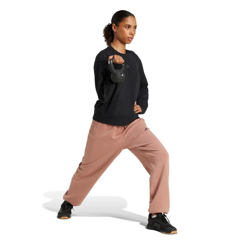 D4T Knit Crew Sweatshirt Damen-schwarz