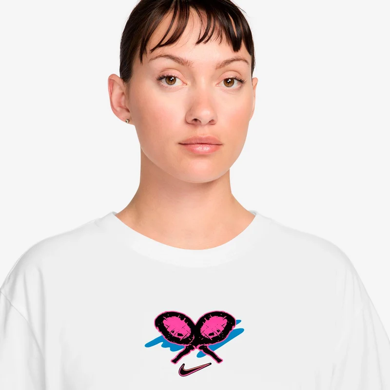 Dri-Fit Slam Oversize T-Shirt Damen-weiß