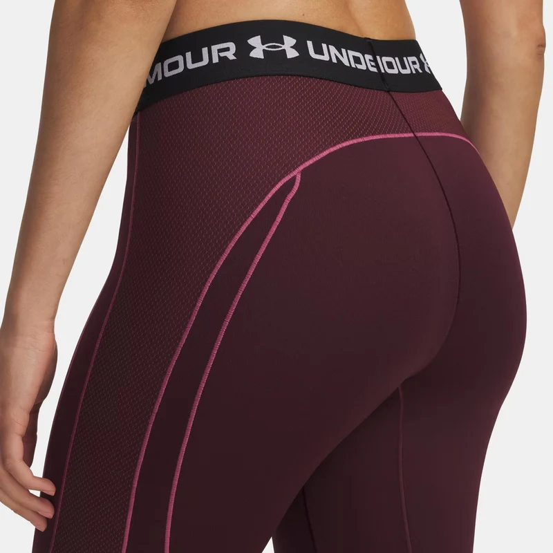 ColdGear Textured Tight Damen-weinrot