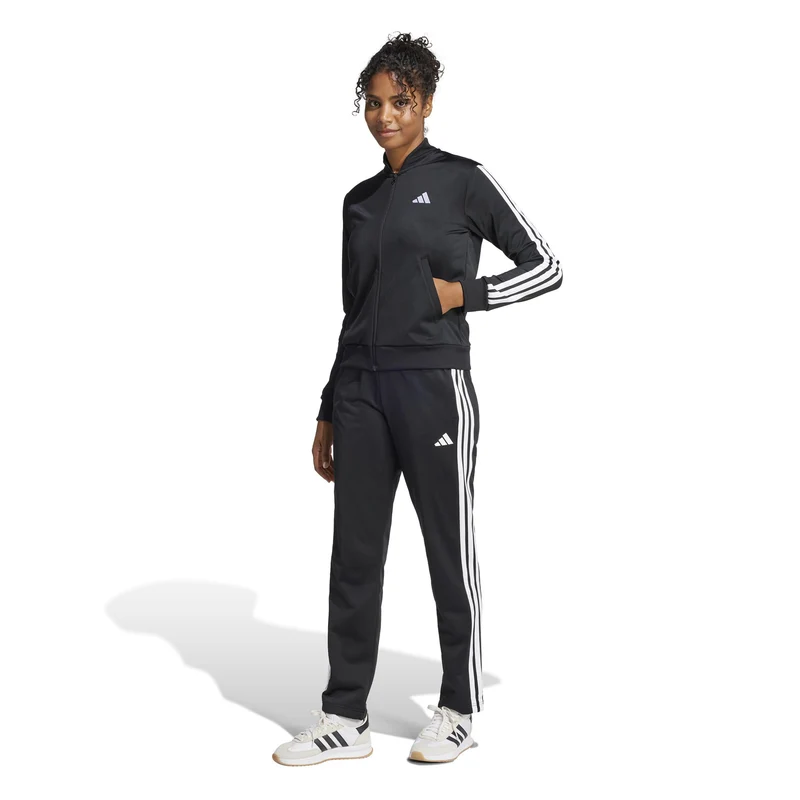 Essentials 3Stripes Dayready Trainingsanzug Damen - schwarz