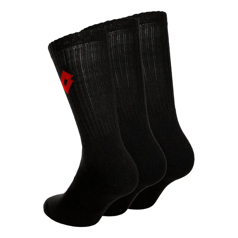 Tennissocken 3er Pack-Schwarz