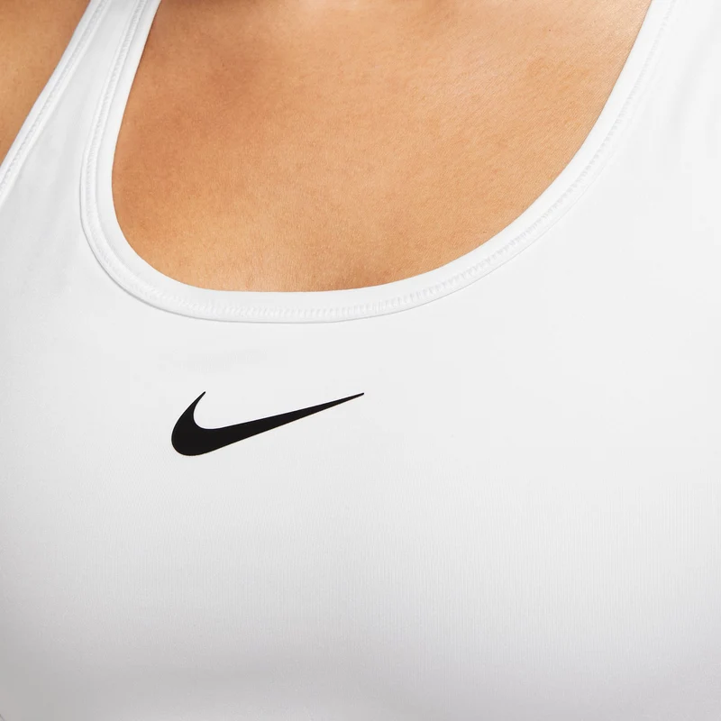 Swoosh Medium Sport-BH Damen-Weiß