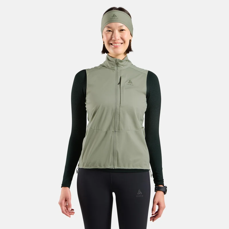 Zeroweight Warm Laufweste Damen - oliv