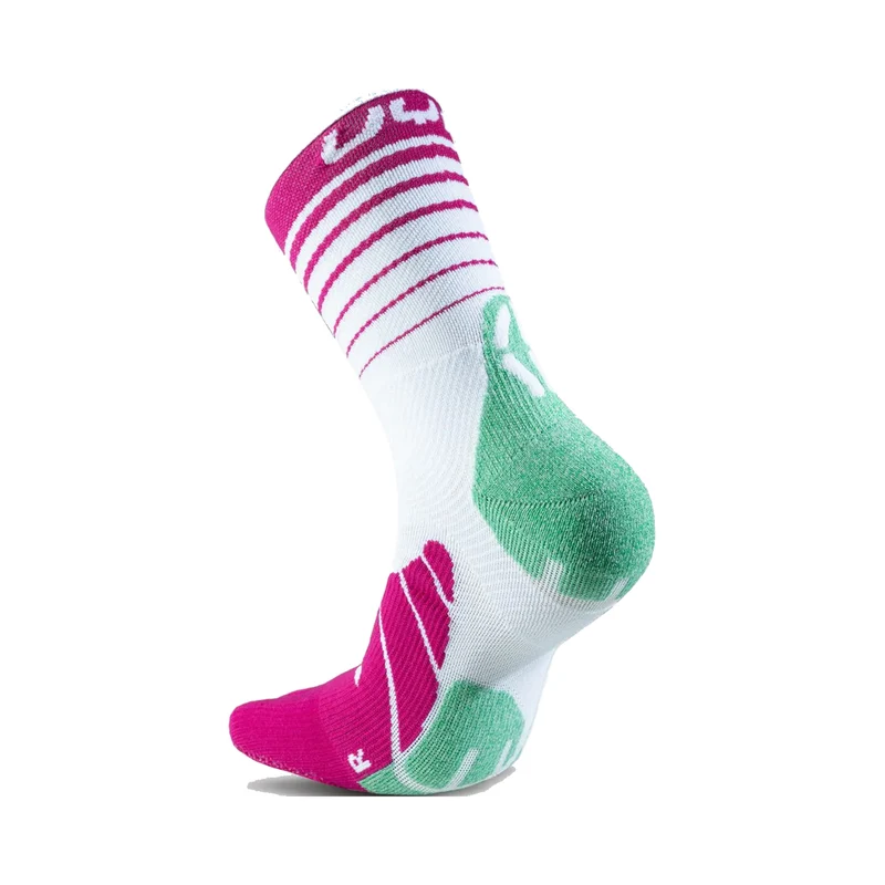 Runner's Five Laufsocken Damen-Weiß,Grün