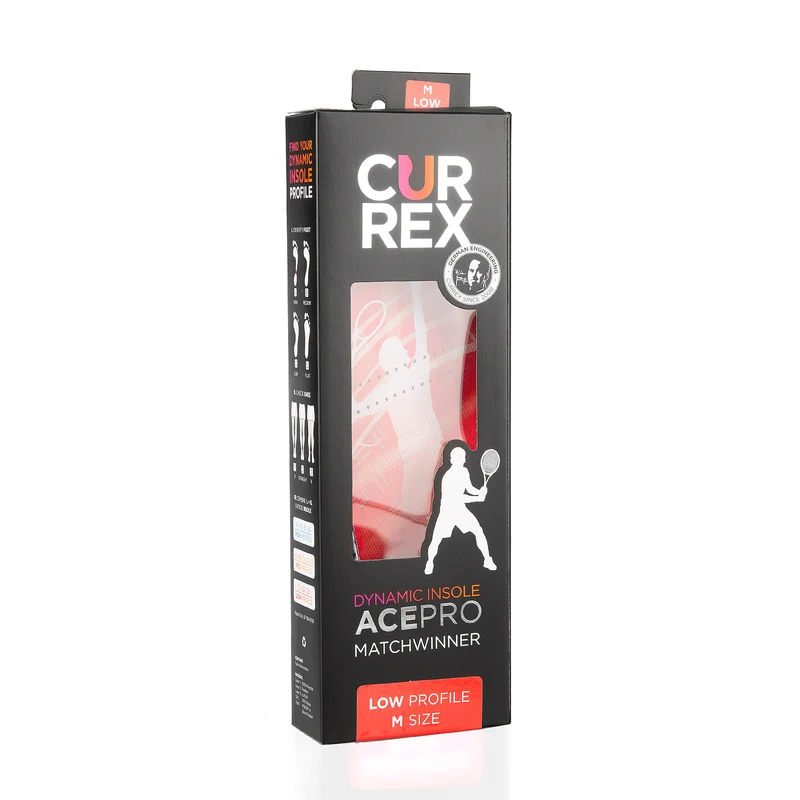 AcePro Low Einlegesohle-Rot,Dunkelrot