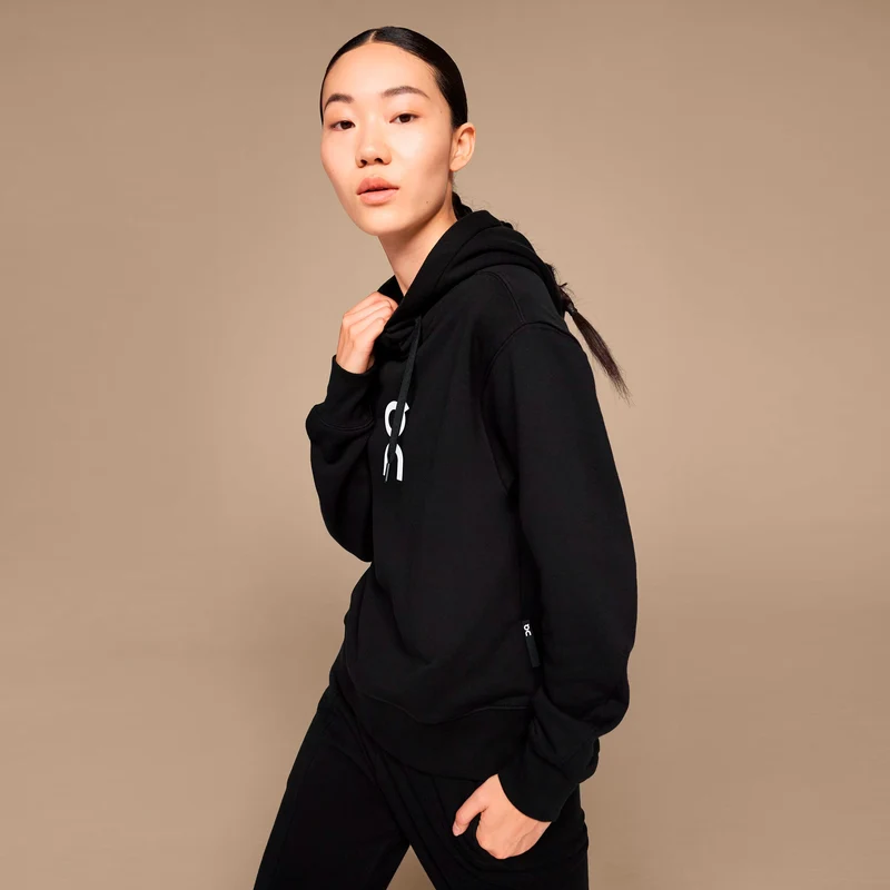 Club Hoody Damen - schwarz, weiß