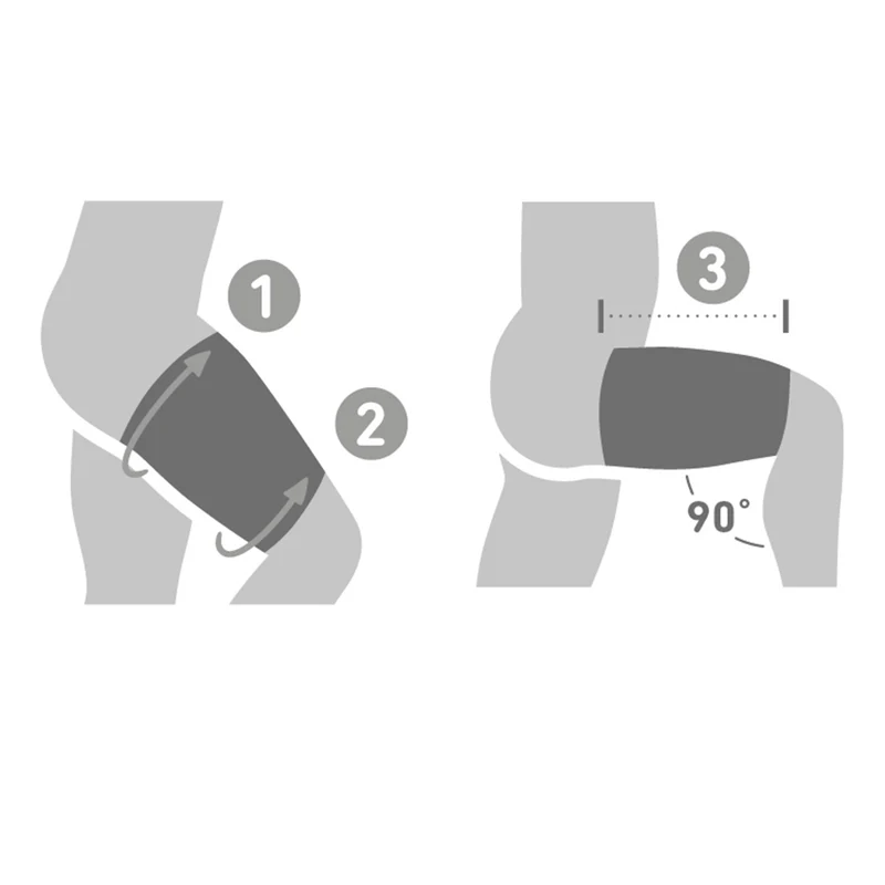 Sports Compression Upper Leg (short) Sleeve-Schwarz