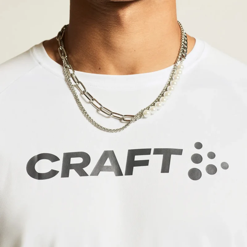 Core Essence Logo Laufshirt Herren-Weiß