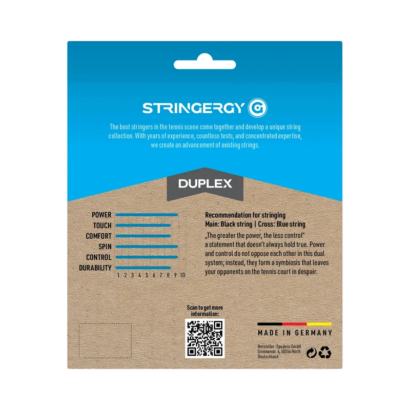Duplex Saitenset 2x 6m-Schwarz,Blau