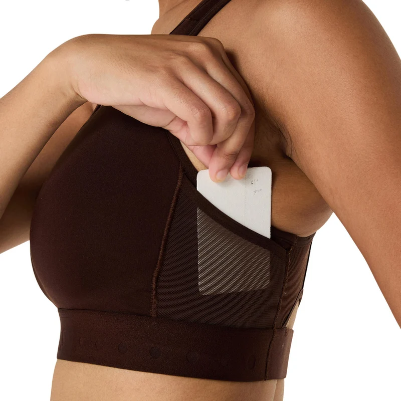 Road Compression Sport-BH Damen - braun