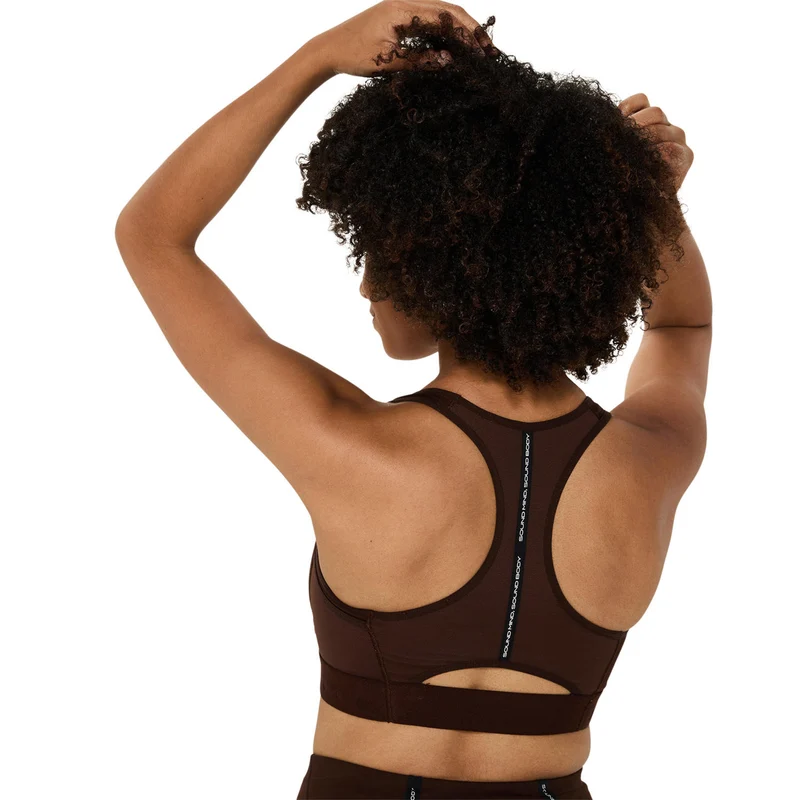 Road Compression Sport-BH Damen - braun
