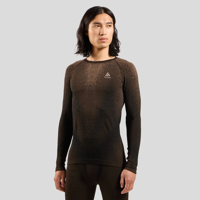 Performance Warm Blackcomb Crew Neck Unterhemd Herren-Braun