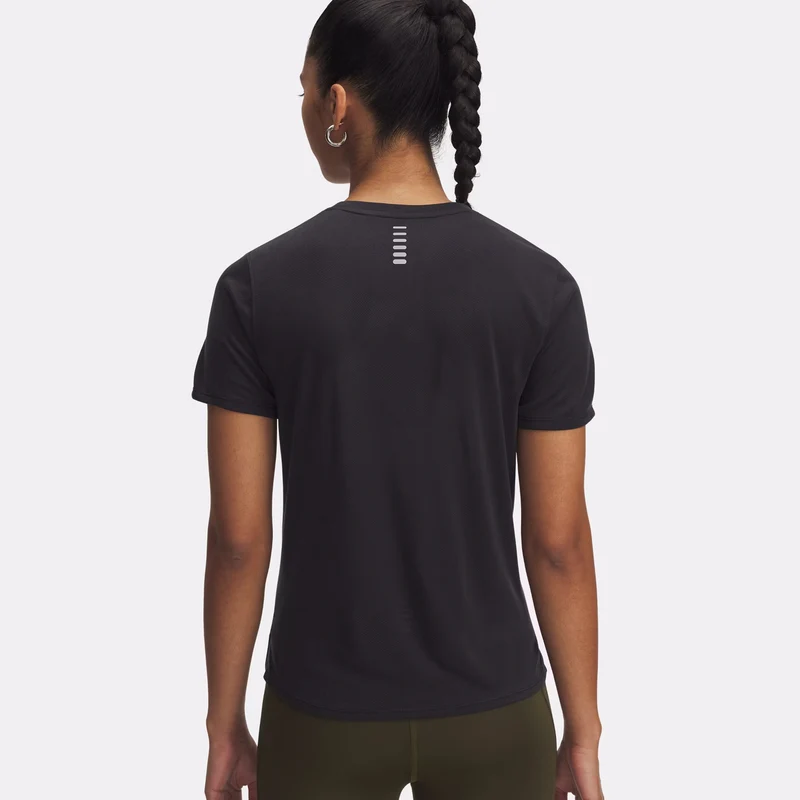 Launch Jacquard Laufshirt Damen-Weiß